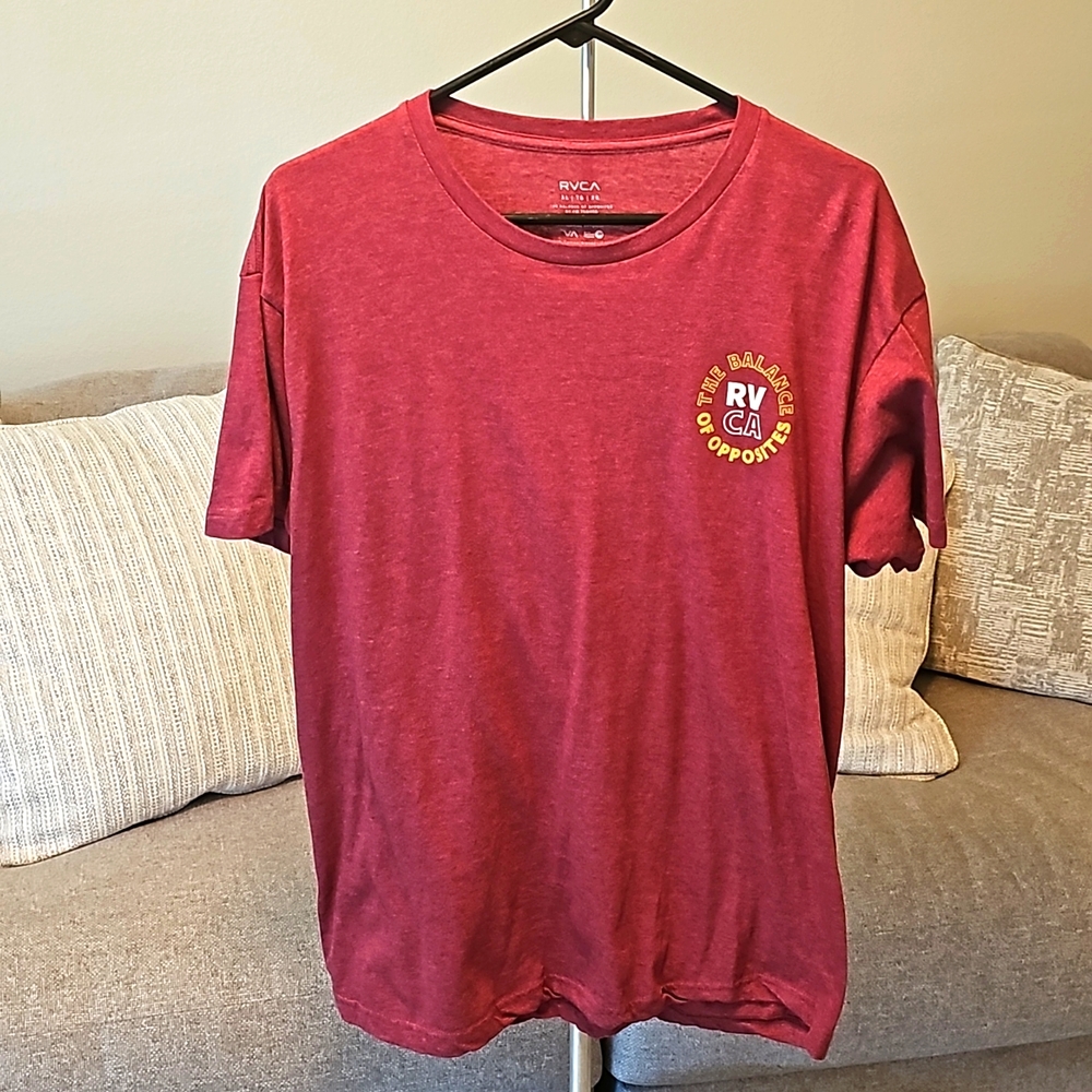 RVCA XL T-SHIRT MAROON